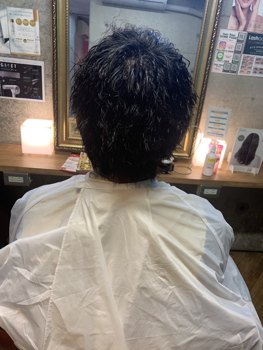 メンズパーマ　ツイストスパイラル　モテる髪型　人気スタイリスト　ランキングが高い美容院　岐阜柳津町　ヘアーラウル