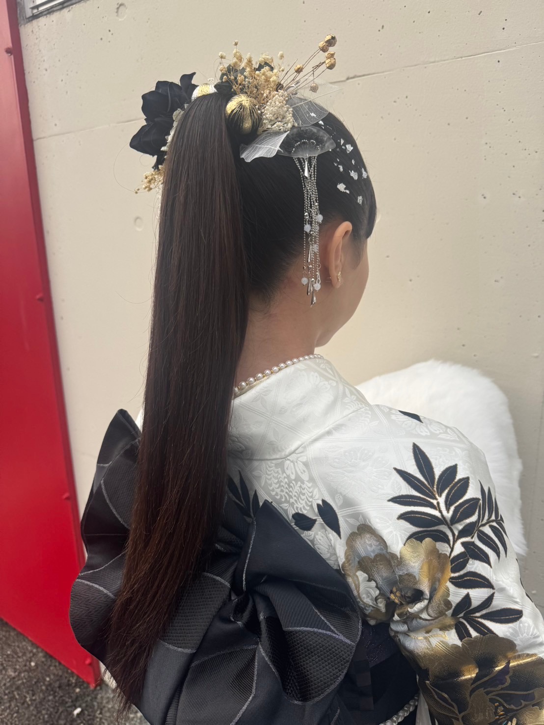 コーンロウアレンジ　成人式ヘアアレンジ　着付け　人気スタイリスト　ランキングが高い美容院　岐阜柳津町　ヘアーラウル