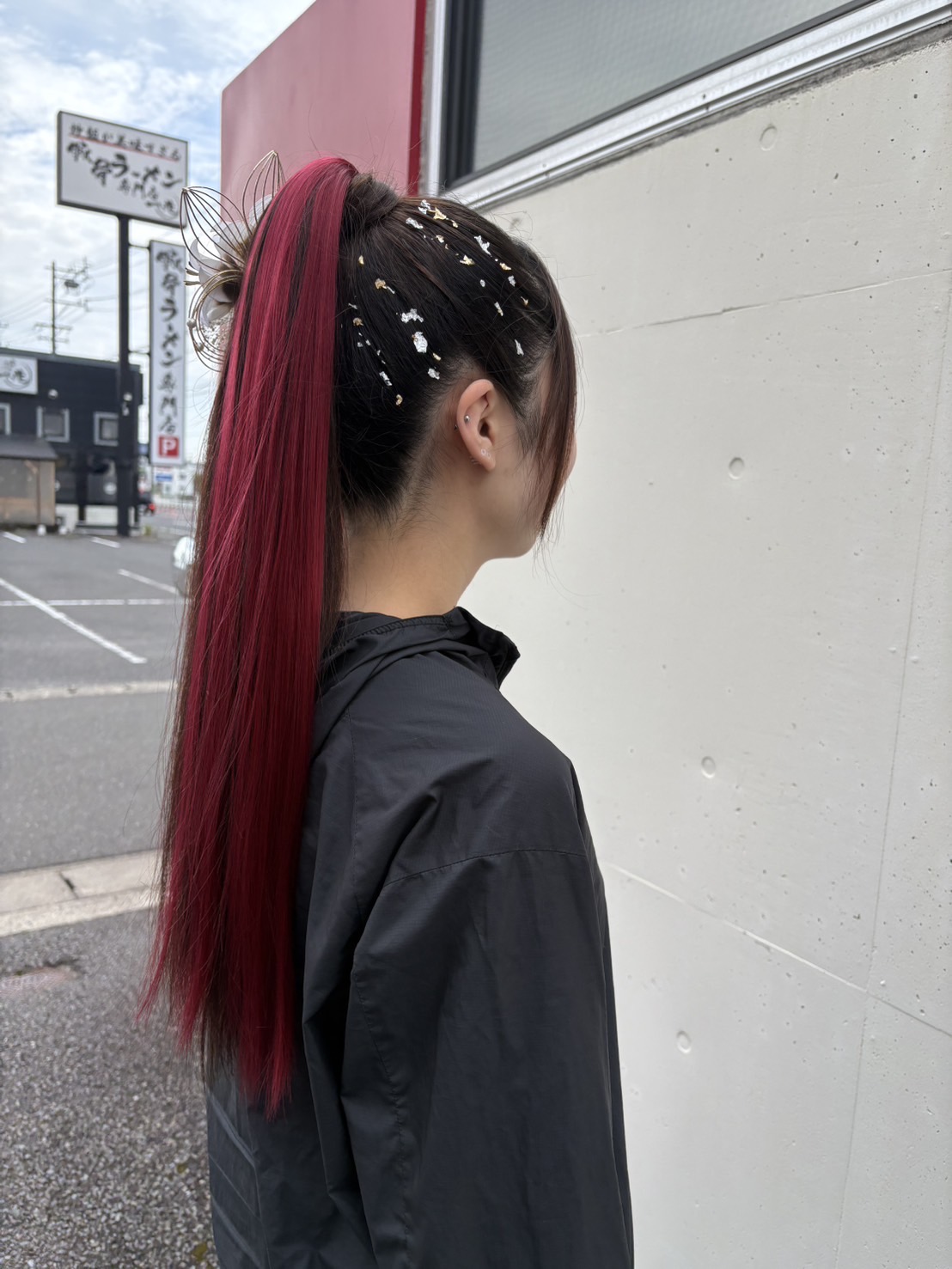 ハイポニー　エクステ　かっこいいヘアアレンジ　成人式前撮り　ヘアセット　着付け　人気スタイリスト　ランキングが高い　岐阜柳津町　ヘアーラウル