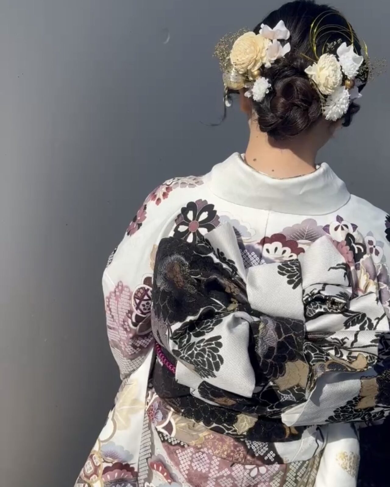 シニヨンスタイル　　成人式　ヘアセット　人気スタイリスト　ランキングが高い美容院　白髪染め　ハゲ予防　美革ストレート　岐阜柳津町　ヘアーラウル