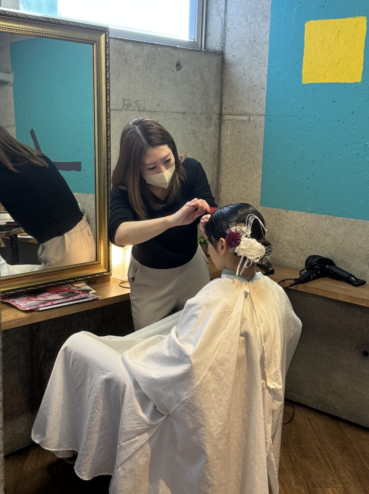 成人式 シニヨンヘア ヘアセット 人気スタイリスト ランキングが高い美容院 白髪染め ハゲ予防 美革ストレート 岐阜柳津町 ヘアーラウル