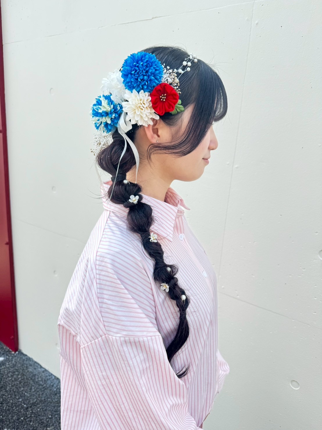 ローポニーアレンジ 着付け ヘアアレンジ 人気スタイリスト ランキングが高い美容院 白髪染め ハゲ予防 美革ストレート 岐阜柳津町 ヘアーラウル